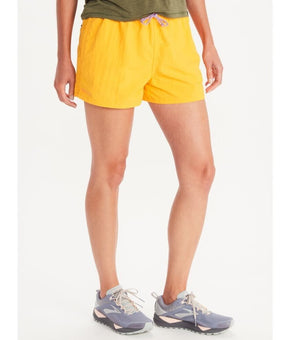 Marmot Women's Juniper Springs Shorts, Size XS Yellow MSRP $55