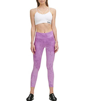 DKNY Womens Work Out Gym Yoga Pants Purple S