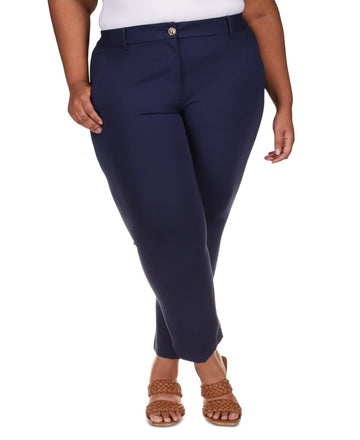 Michael Michael Kors High-Rise Ponte Pants Navy Blue Plus Size 24W MSRP $175