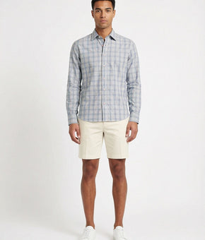 James Tattersall Button Down Shirt Checks Size M / 15.5 Blue Pink 100% Cotton