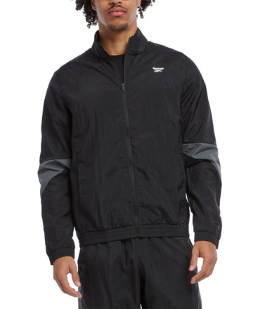Reebok Mens Regular fit Track Jacket Coat Medium Black Solid
