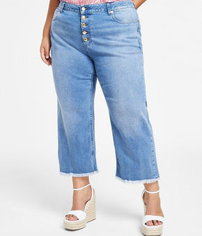MICHAEL KORS Plus Size High Rise Cropped Selma Jeans Blue Size 22W MSRP $120
