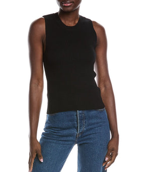 HUGO BOSS womens Hugo Fetullina Sweater Tank, Size XXL, Black MSRP $128