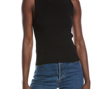 BOSS womens Hugo Fetullina Sweater Tank, Size XXL, Black MSRP $128