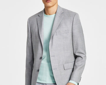 Lauren Ralph Lauren Wool ClassicUltraflex Stretch Blazer Grey Size 38S MSRP $295