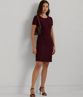Lauren Ralph Lauren Slim-Fit Cap-Sleeve Cocktail Sheath Dress Red Size 4 $195
