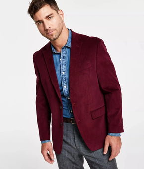 Lauren Ralph Lauren Classic-Fit Ultraflex Corduroy Sport Coat Red Size 40 $295