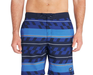 Speedo Men's Printed Bondi Basin 9" Boardshorts BLUE Size S MSRP $62