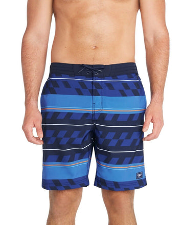 Speedo Men's Printed Bondi Basin 9" Boardshorts BLUE Size S MSRP $62