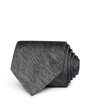 Bloomingdale's 100% Silk Black Grey Classic Silk Neck Tie MSRP $59
