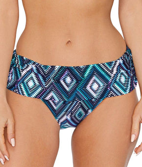 Island Escape Women's Tahiti Bikini Bottoms Swimsuit Black Size 16
