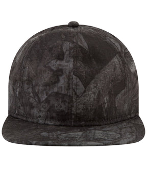 New Era Mens 9Twenty Tonal Camo Flat Brim Cap Black