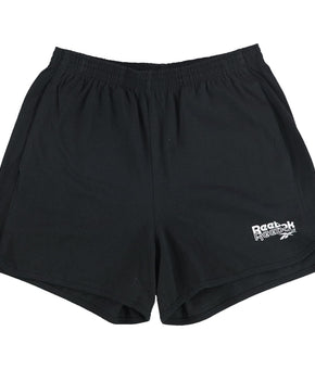 Reebok Womens French Terry Athletic Workout Shorts, Black, Size S