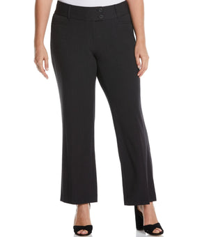 Rafaella Plus Size 20W Curvy Fit Bootcut Pant Black MSRP $89
