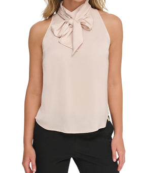 Tommy Hilfiger Womens Solid Blouse White Size S