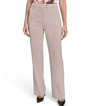 Calvin Klein Women's Straight-Leg Pants Polyester Beige Size 16 $99 SALE