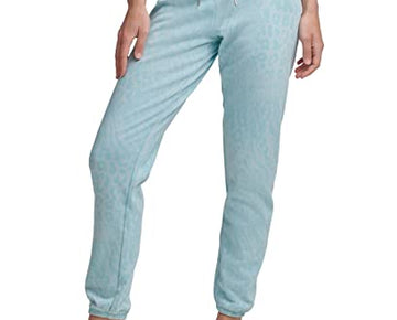 Calvin Klein Performance Women's Printed French Terry Jogger Pants Blue Size XS
