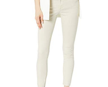AG Adriano Goldschmied Women's Legging Super Skinny FIT Pant Beige Ivory Size 25