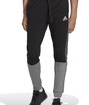 Adidas BLACK Men's Essentials M?lange French-Terry Joggers, US Size 2XL