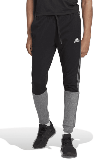 Adidas BLACK Men's Essentials M?lange French-Terry Joggers, US Size 2XL