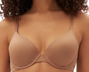 Gap Body Women's Everyday Essentials T-Shirt Bra Brush Beige Brown Size 34B