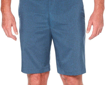 PGA TOUR Men's Flat Front Golf Short with Active Waistband, Deep Navy Heather, 40