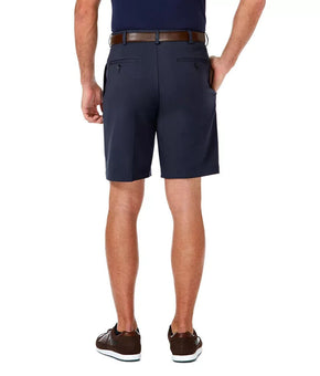 Haggar Men's Cool 18 Pro Pleat Front Short, Black, Size 38W Exandable waist