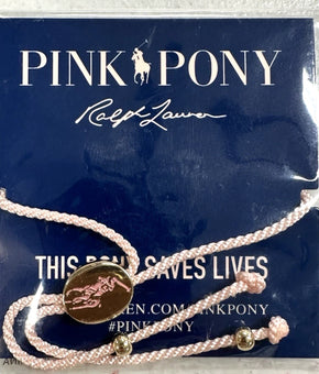 Polo Ralph Lauren Light Pink Pony Bracelet Cancer Awareness
