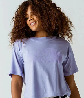 THE NORTH FACE Half Dome Lavender Crop Tee Purple Size XL