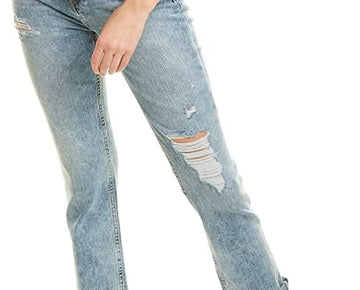 HUDSON Jeans Holly High-Rise Straight Crop in Blue Swan Blue Swan Size 26x27