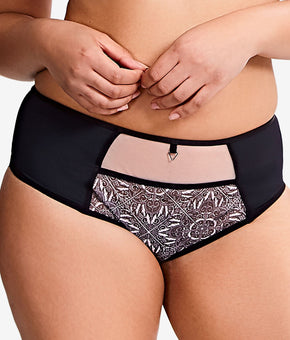 SCULPTRESSE Intimates Black Underwear Briefs Plus Size 6XL