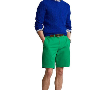 Polo Ralph Lauren Mens 9.5" Stretch Classic Cruise Green Size 35 MSRP $80