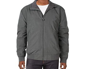 Weatherproof Mens Lightweight Short Bomber Jacket Green Size S