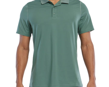Reebok Mens Regular fit Short Sleeve Polo Shirt Size S Green Solid