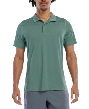 Reebok Mens Regular fit Short Sleeve Polo Shirt Size S Green Solid