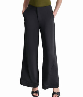 DKNY womens Wide Leg Pant, Size 16, Black MSRP $99