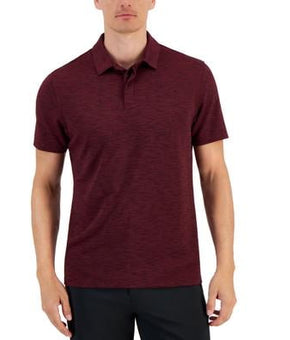 Alfani Mens Regular fit Short Sleeve Polo Shirt XXL Red Solid