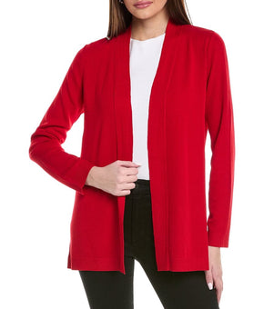 Jones New York womens Cardigan, Size XS, Red MSRP $60