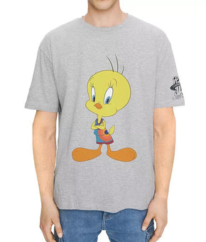Eleven Paris Men's Space Jam Tweetie Graphic Tee gray Size M MSRP $62