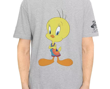 Eleven Paris Men's Space Jam Tweetie Graphic Tee gray Size M MSRP $62