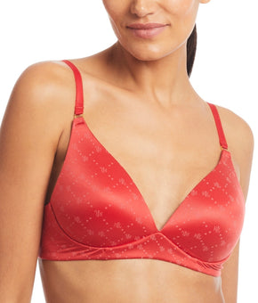 Lauren Ralph Lauren Comfort Repeat-Logo Wireless Red Size 34C MSRP $52