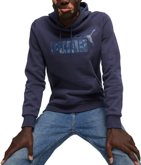Puma Men's ESS Camo Graphic Pullover Hoodie Navy Size XXL MSRP $50