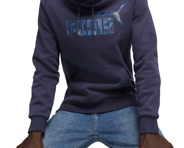 Puma Men's ESS Camo Graphic Pullover Hoodie Navy Size XXL MSRP $50