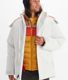 Marmot Men's Mammoth Parka Glacier Grey Size L MSRP $600