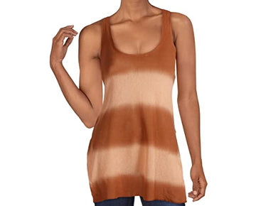 Free People We The Free Womens Cotton Striped Tank Top Orange Size S