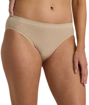 Lauren Ralph Lauren Monogram Mesh Jacquard Bikini Brief Underwear Beige Size M