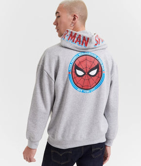 Marvel Unisex Spider-Man Hooded Sweatshirt Gray Size M MSRP $60