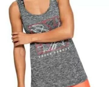 Under Armour Women's UA Tech Racerback Tank Top Gray Size XL