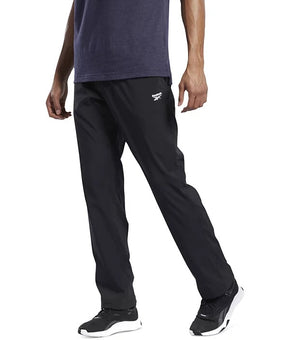 Reebok Men's PANTS Training Moisture-Wicking Drawstrin BLACK Size S MSRP $45