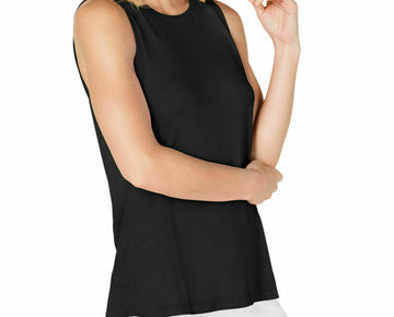 Ideology Split-Back Tank Top Womens black Size XS MSRP $20